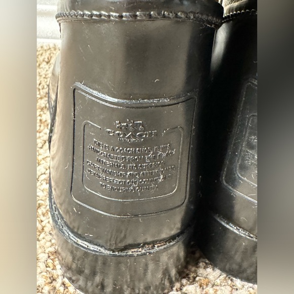 Cheetah print Coach rain boots - Picture 2 of 5